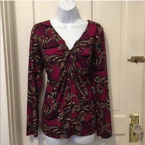 Apt 9 Patterned Long-Sleeve Knit Top